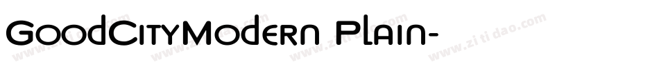 GoodCityModern Plain字体转换
